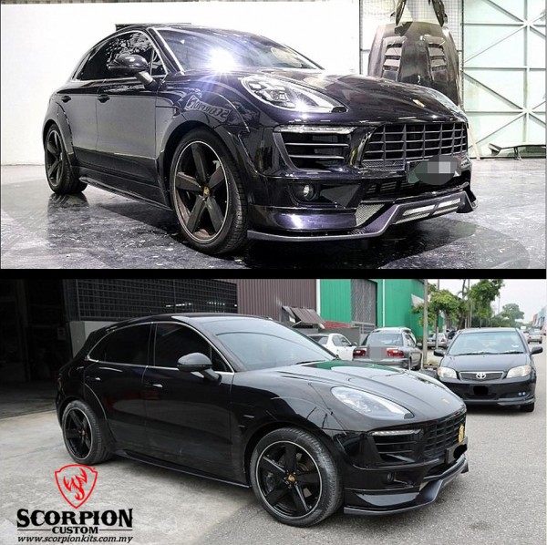 PORSCHE MACAN ( SCORPION ) FRP FRONT LIP 2PCS ( FL - 2080 )2